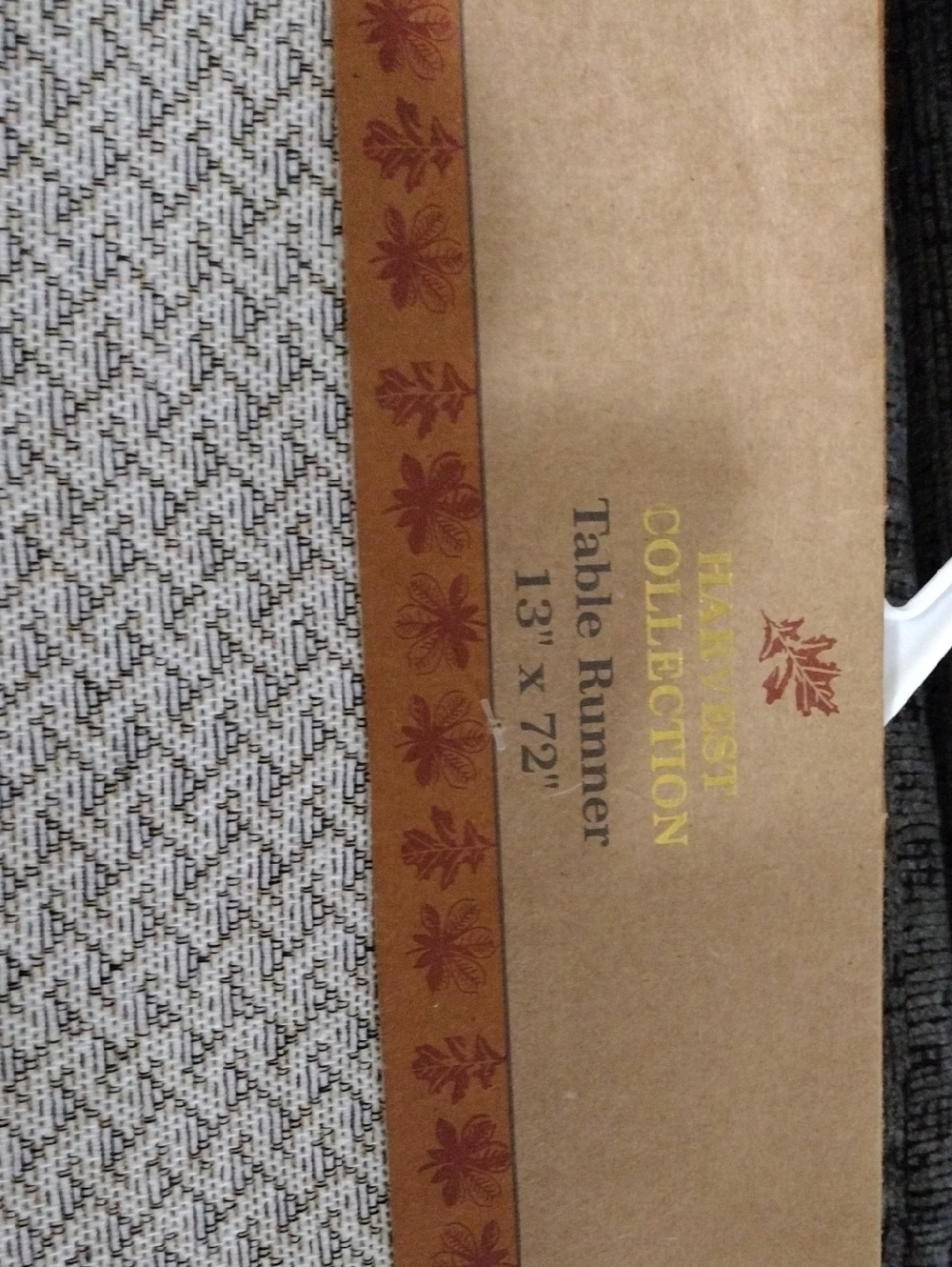 "Hello Fall" Pumpkin Table Runner in Red - Picture 3 of 4